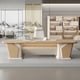 thumbnail image 2 of Ergonomic Coffee Modern Desk Luxury Aesthetic Corner Reception Office Desk Computer Escritorios De Oficina Table Furniture My Lux Decor Round, 2 of 9