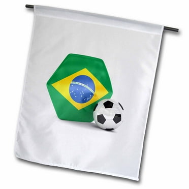 Brazil Soccer Ball 18 x 27 inch Garden Flag fl-181893-2