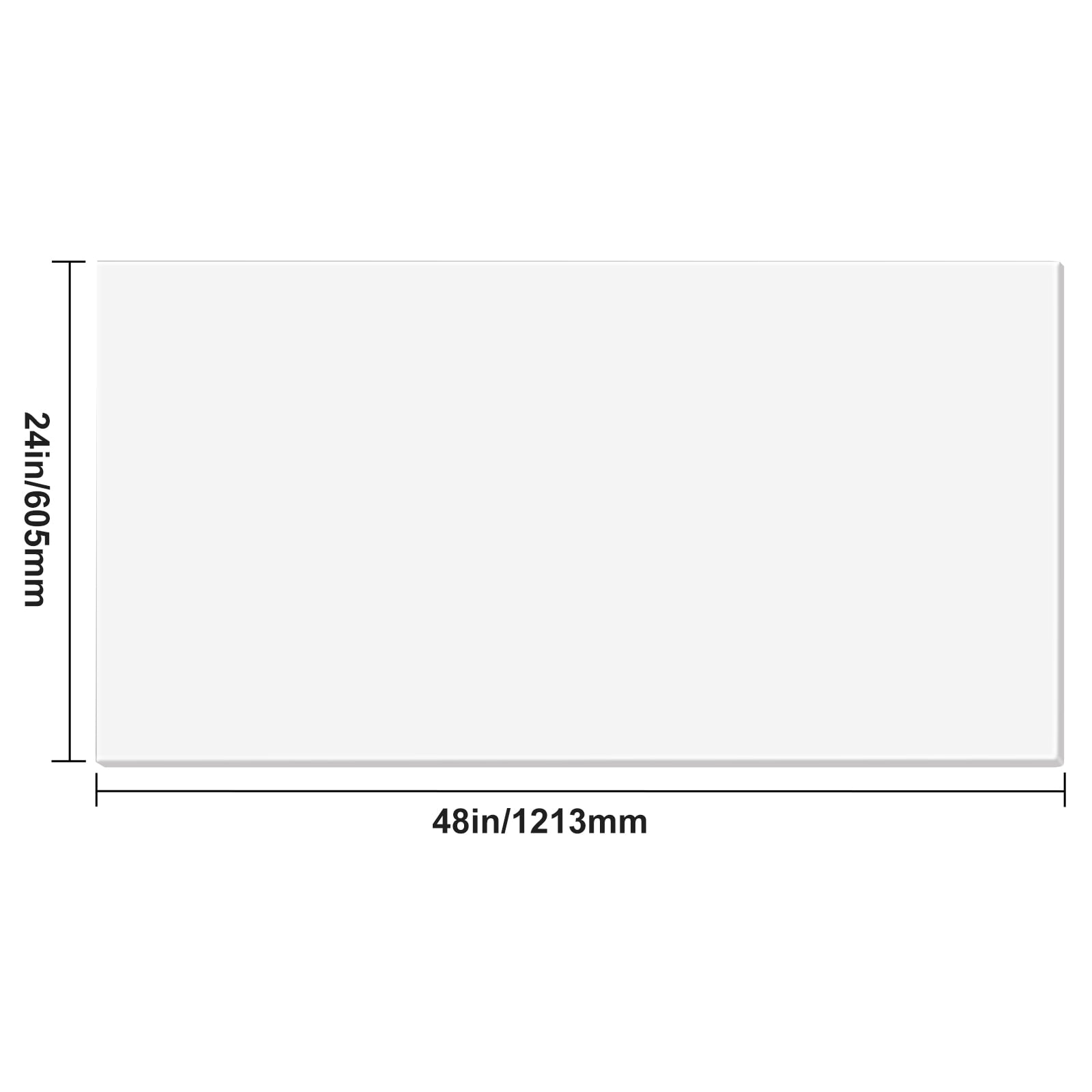 KFFKFF Ceiling Tiles, 10-Pack 24 x 48 in, Drop Ceiling Panels Made of Durable PVC Foam, Fire-Resistant with Flexible Design for Easy Installation, Ideal for Home or Office Décor, Smooth White Finish