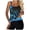 Blue, variant on Womens Swimsuits Two Piece Swimsuit 2 Piece Swimsuits Floral Print Tankini Beach Ladies Bathing With Boyshorts