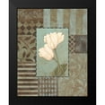 thumbnail image 2 of Marrott, Stephanie 12x14 Black Modern Framed Museum Art Print Titled - Aqua Tulips, 2 of 5