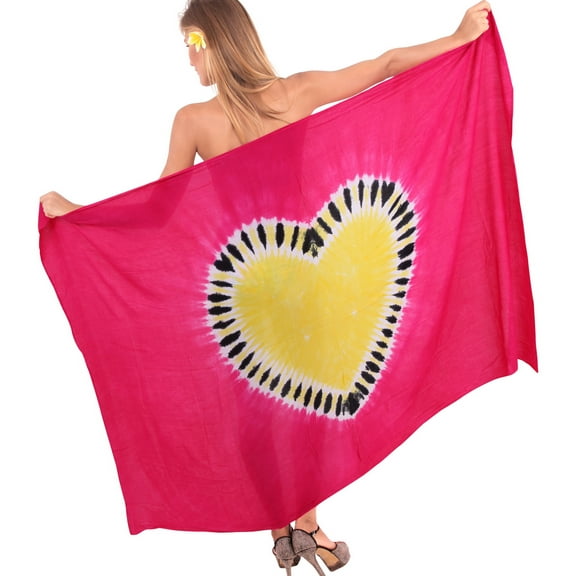 HAPPY BAY Women's Beachwear Summer Bikini Wrap Sarong Swim Cover up Skirt Bathing suit Swimwear Swimsuit Beach Wraps Coverups for Women One Size Pink, Tie Dye