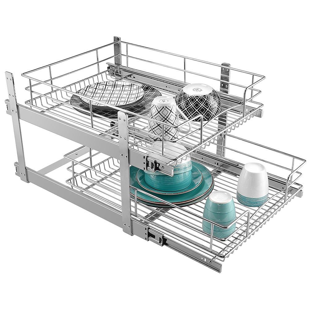 TwoTier Slide Out Organizer Pull Out Under Sliding