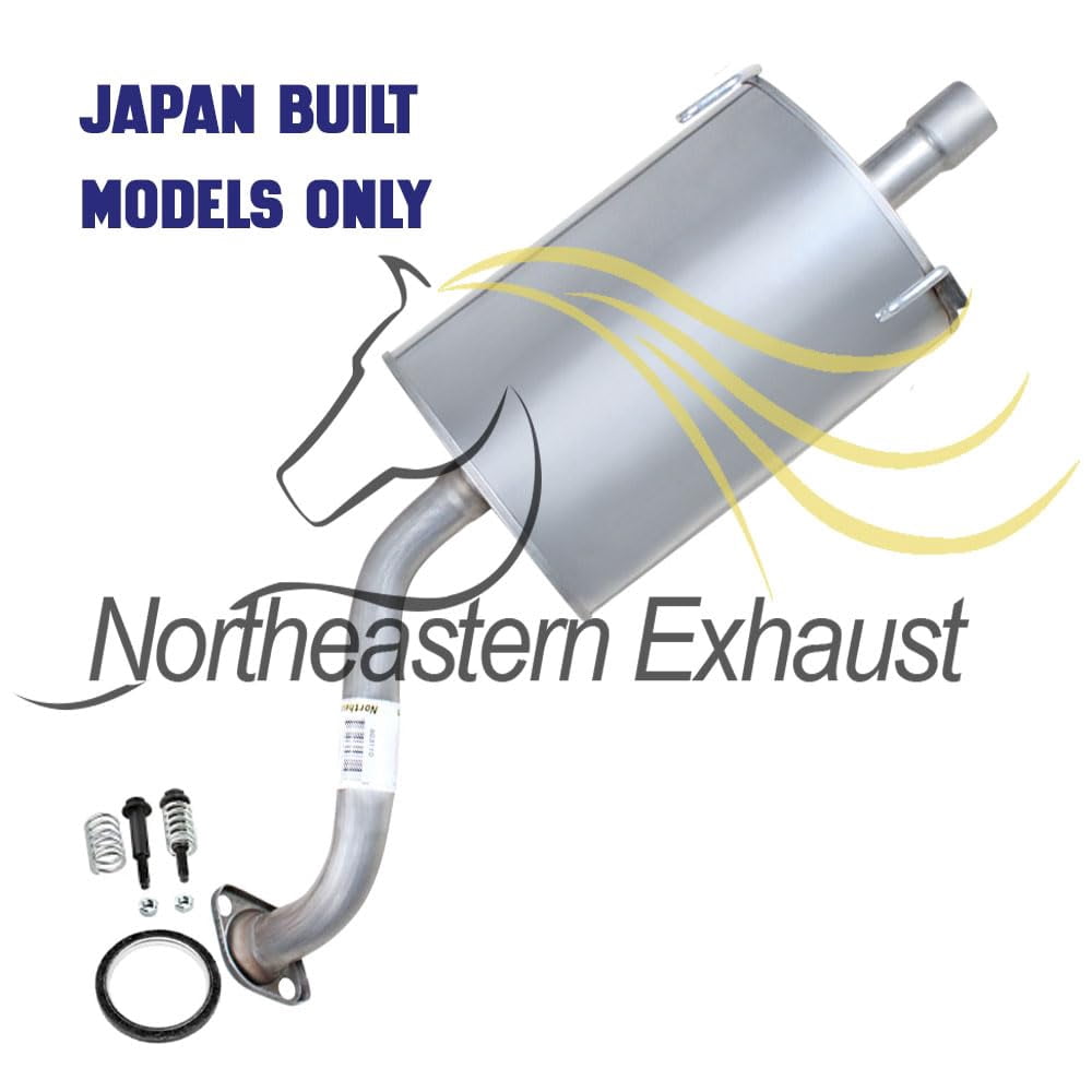Northeastern Exhaust Resonator Muffler Exhaust Kit Fits 2005-2006 Honda CR-V 2.4L - Direct Fit | Stainless Steel