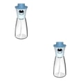 thumbnail image 4 of Billuyoard Botella de aceite de 180ml, recipiente para salsa de soja, aceite de oliva, vinagre, botella para condimentos, aerosol de aceite, azul 2piezas, 4 of 6