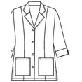 thumbnail image 4 of Panda Uniform womens lab coat and lab coats women | white lab coats, 4 of 6