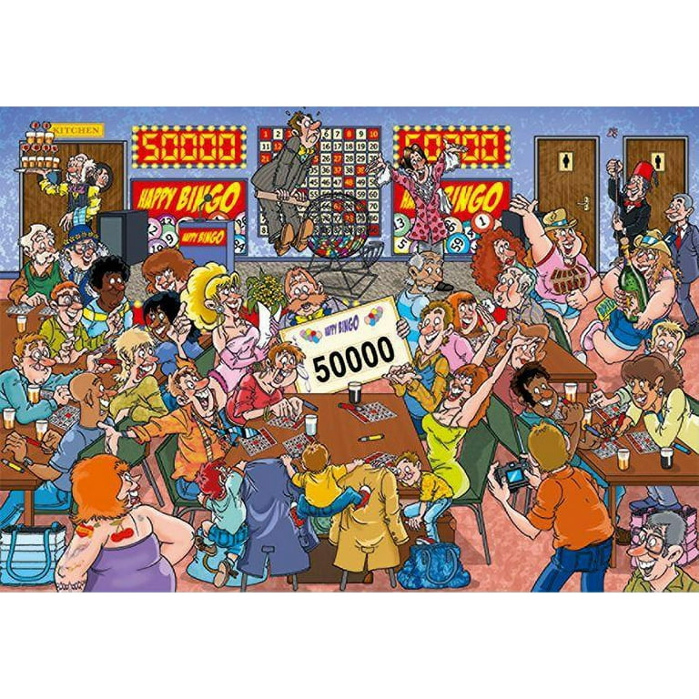 Wasgij Mystery 19: Bingo Blunder!, 1000 Pieces, Jumbo