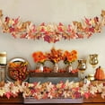 thumbnail image 4 of Wedding Fireplace Mantel Wall Hanging Maple-Leaf Garlands Artificial Fall Vine Garland for Halloween Thanksgiving Christmas Decor, 4 of 6