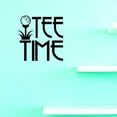 thumbnail image 1 of Custom Decals Tee Time Wall Art Size: 16 X 16 Inches Color: Black, 1 of 1