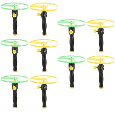 10 Sets Pull Line Flying Saucer Flying Disc Toy Child 11x12cm