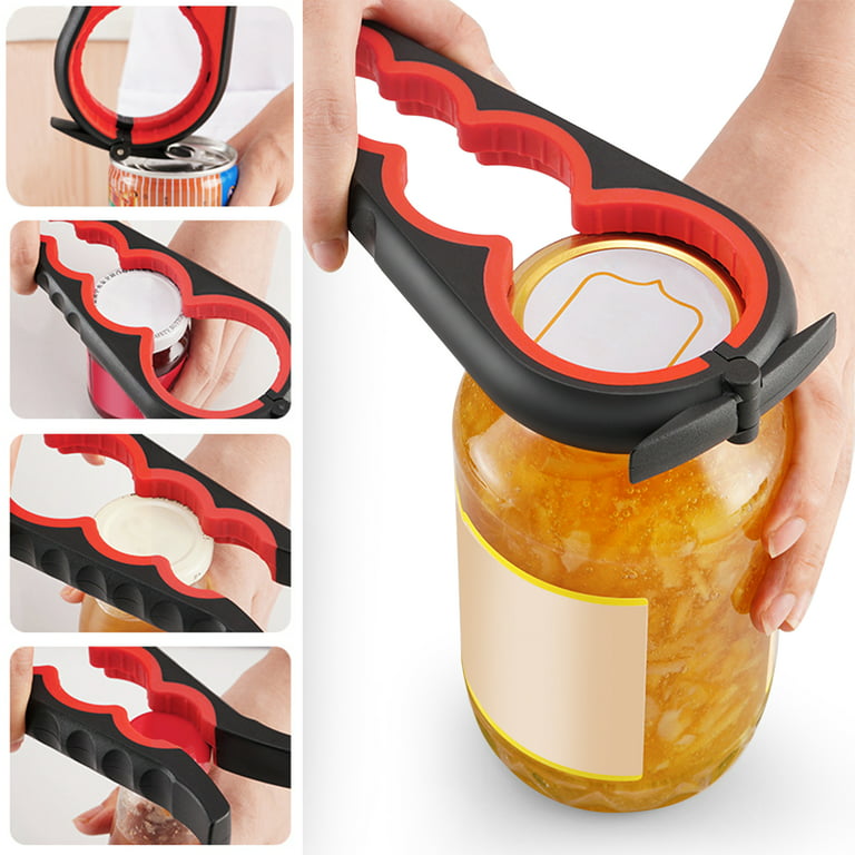 EEEkit Bottle Opener, 6 in 1 Easy Grip Jar Opener, Can Opener for