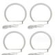 thumbnail image 2 of 131mm Multi-Color RGB Car Angel Eyes LED Light Half Circle Halo for BMW 3-Series E36 1990-2000 E46 H_c*, 2 of 5