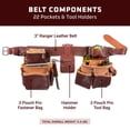 thumbnail image 3 of Set de cinturones para herramientas Occidental Leather Pro Framer, 22 bolsillos, 3 of 6