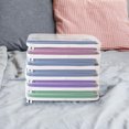 thumbnail image 3 of Bingirl Zippered Hard Bin, Double Zippered Hard Pouch, Clear Stackable Storage Bins, Waterproof Storage Bin, Pencil Case, 3 of 8