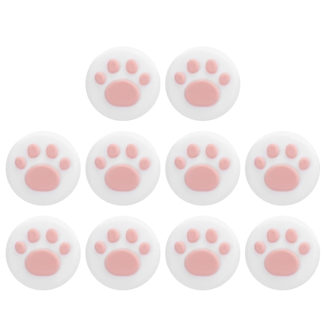 Cubierta de silicona para agarre de pulgar con forma de pata de gato, universal para Switch/Switch Lite