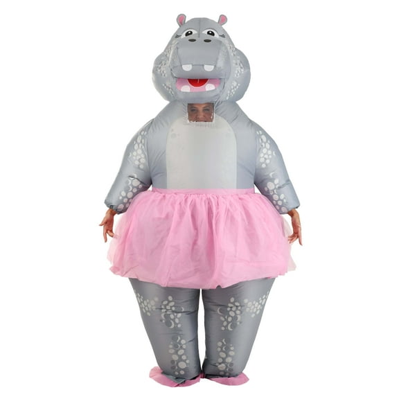 Adult Inflatable Ballerina Hippo Costume