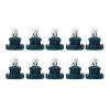 Encendiendo 10pcs T3 LED 12V Interior del coche Instrumento Bombillas Tablero Lámparas (Verde)