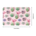 thumbnail image 3 of Non Slip Door Mat, Cactus Succulents blooming Fast Drying Bath Tub Mats, Absorbent Bathroom Rugs Entrance Welcome Mat, Bath MatS for Tub, Floor, Home, Kitchen, Hotel,16x24in, 3 of 6
