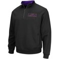 thumbnail image 2 of Men's Colosseum Black LSU Tigers Big & Tall Tortugas Quarter-Zip Jacket, 2 of 3