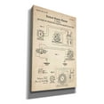 thumbnail image 2 of Epic Graffiti "Operating Tesla Motor Blueprint Patent Parchment" Giclee Canvas Wall Art, 40"x26", 2 of 3