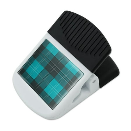 

Plaid Turquoise Teal Gray Grey Pattern Refrigerator Fridge Magnet Magnetic Hanging Hook Note Snack Clip