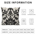 thumbnail image 5 of BANET Throw Pillow Covers Black Floral Pattern Design Short Plush Pillowcase Home Decor Cushion Case for Couch Sofa Bed , Super Soft &amp; Comfortable 20x20in, 5 of 5