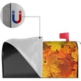 thumbnail image 3 of Fall Maple Leaves Mailbox Cover Magnetic Custom Autumn Decor Colorful Painting Wraps Post Letter Box Decorative for Outside Garden Yard Home Standard Mailbox 18x21 in, 3 of 7