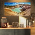 thumbnail image 1 of Blue Pond dans la Région du Volcan Island - Impression Paysager Uvre d'Art Murale, 1 of 3