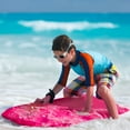 thumbnail image 2 of Goplus 33" Super Lightweight Bodyboard Surfing with Leash EPS Core Boarding IXPE Pink, 2 of 10