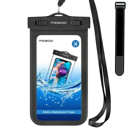 MoKo Waterproof Phone Pouch Holder, Underwater Cellphone Case Dry Bag...