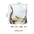 thumbnail image 2 of JWDX Glass and Bottle Clearance, Special Shaped Glass Whisky Glass Wind Design Irregular Cup Frosted Cup., 2 of 6