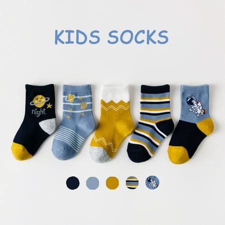 

Space Children s socks spring and autumn and winter new men s and women s Japanese and South Korea cartoon cute combed cotton baby