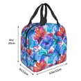 thumbnail image 2 of Sigee Bright Flowers for Lunch Bag for Women Men, Reusable Lunch Bag Insulated Lunch Bag Lunch Box Cooler, 2 of 5