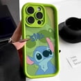 thumbnail image 3 of Disney-funda de silicona a prueba de golpes para iPhone, carcasa bonita de pareja de puntadas rosas para modelos 11, 12, 13, 14, 15 Pro Max, X, XR, XS MAX, 8, 7 Plus, 3 of 5