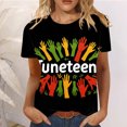 thumbnail image 1 of Simua T-Shirts d'Été pour Femmes Mode Imprimée Quatrième Juillet Tee-Shirts Décontractés Manches Courtes Col Rond Tee Tops, 1 of 5