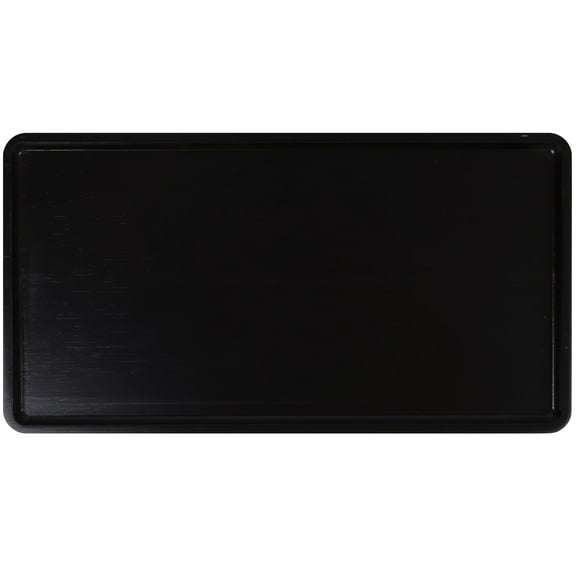 Bamboo Serving Tray - 17" x 9" x 0.75" - Black - 1 Tray
