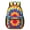 Red and Blue, variant on Red and Blue Tie Dye Pattern 17" School Backpacks for Teens,Waterproof Oxford Fabric,S-Shape Padded Straps for School,Travel,Hiking,Camping