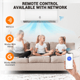 thumbnail image 6 of 12000 BTU Smart Mini Split Air Conditioner & Heat Pump, 22 SEER2, WiFi-Enabled, 750 Sq.Ft Coverage, Ultra Quiet 32DB, DIY Install Kit, 6 of 8
