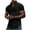 Black, variant on Hvyesh Mens Quarter Zip Golf Shirts Knit Waffle Shirts 2025 Casual Short Sleeve Shirt Lightweight Golf Tops