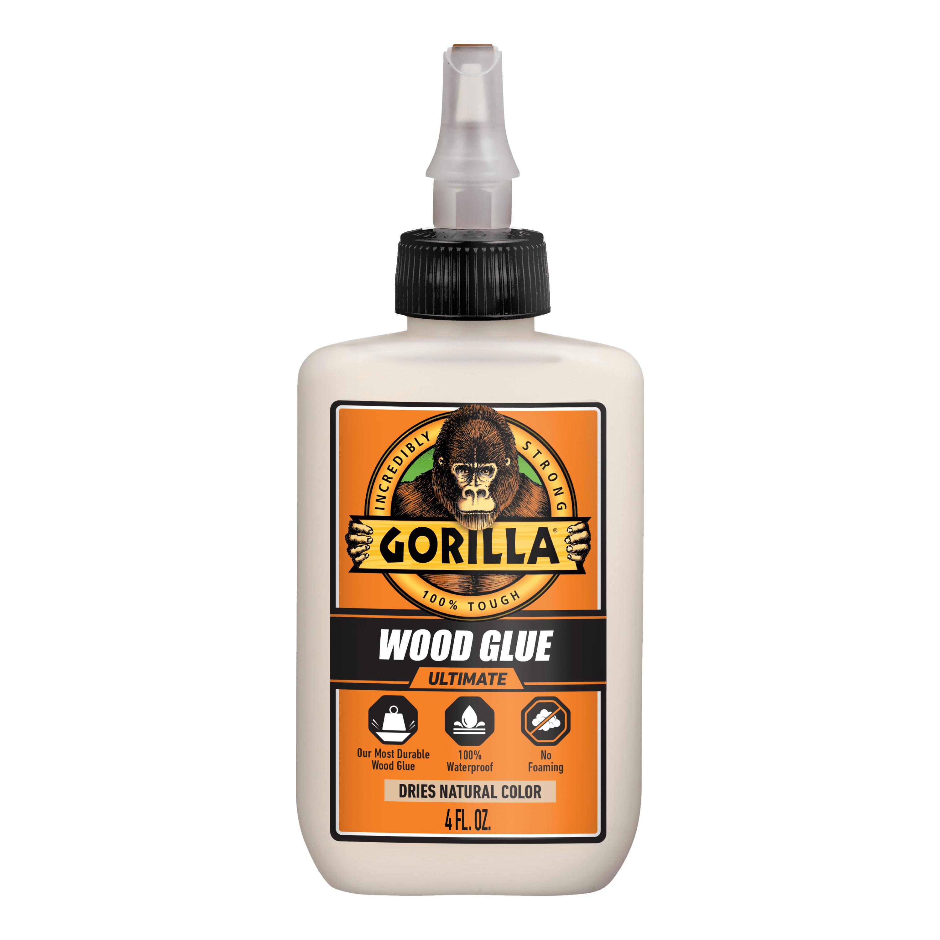 (12 pack) Gorilla 4 Ounce Ultimate Waterproof Wood Glue, Pack of 1