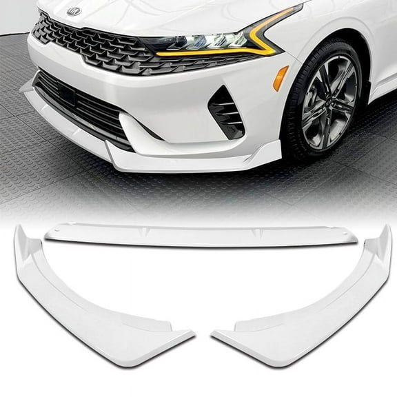 Stay Tuned Performance Front Bumper Body Splitter Spoiler Lip For 2021-2022 Kia Optima K5 Painted White