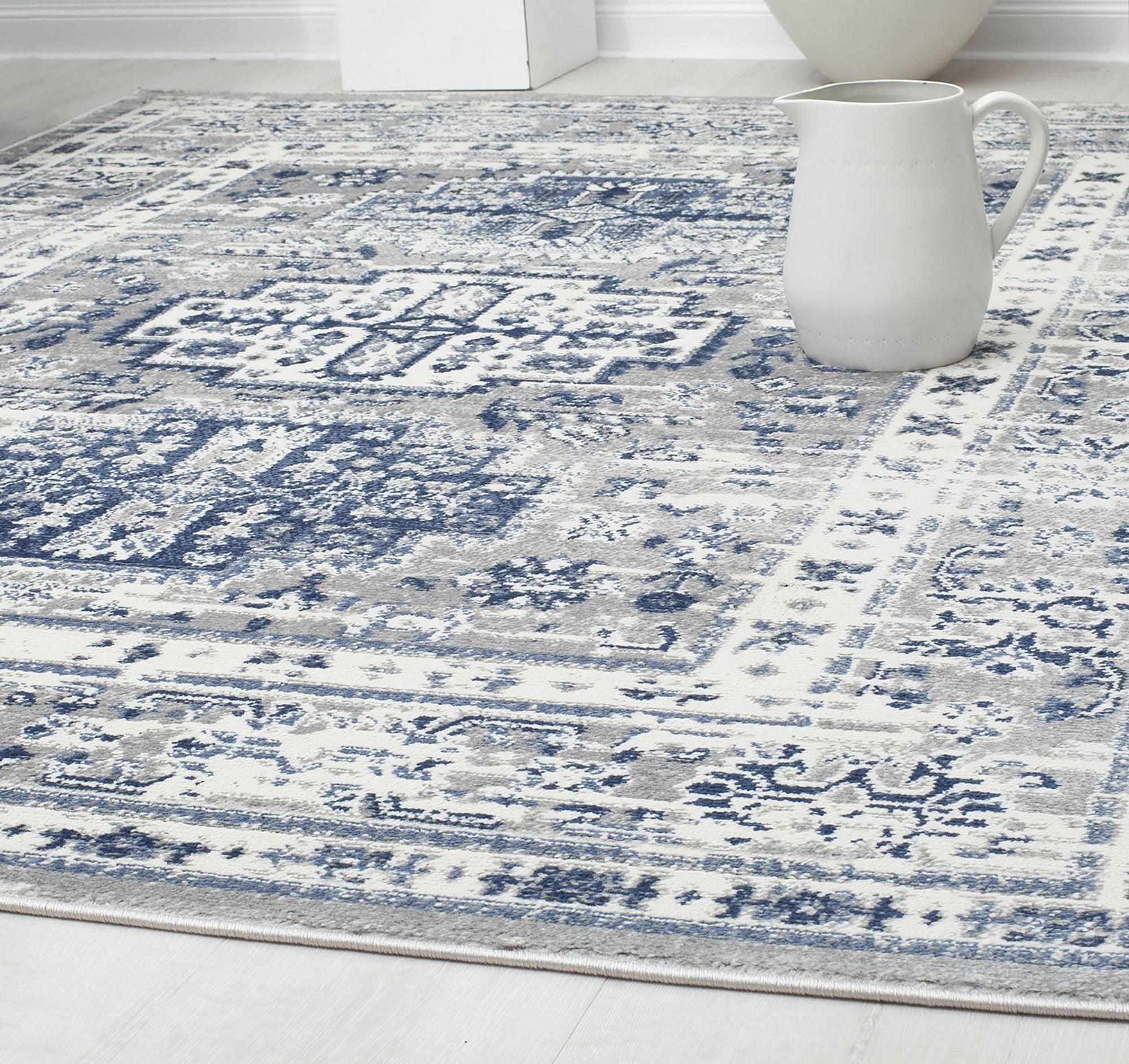Rugs America Gallagher GL55F Inky Sundara Vintage Transitional Area Rug, 2'6"x8'
