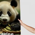 thumbnail image 3 of Orinice Giant Panda Bathroom Decor Set, Colorful Luxurious Graphic Print Polyester Fabric Shower Curtain Set with Hooks, Mother's Day Bathroom Decoration Gift 60x72, 3 of 7