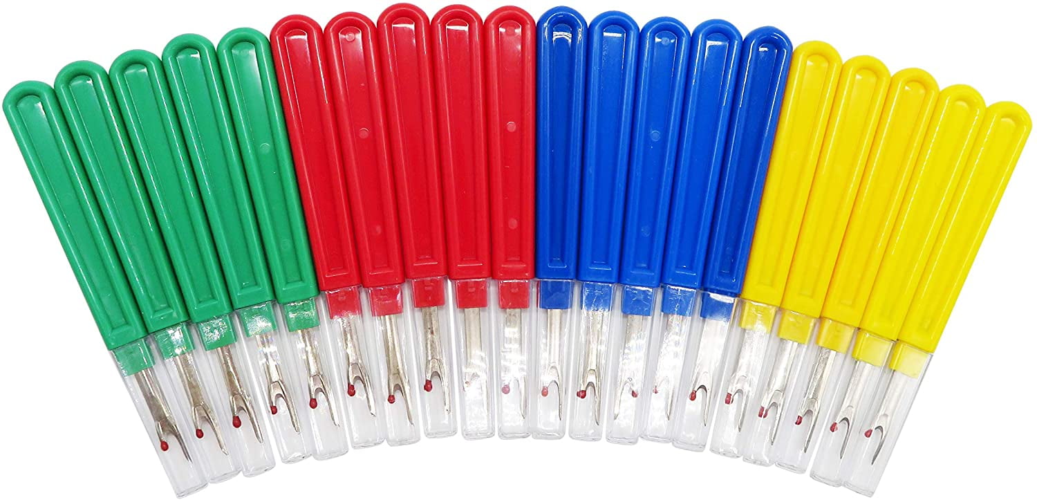 ABCISI 40 Pieces Colorful Stitch Remover Tool Kit, Seam Rippers for Sewing Embroidery Removal Tool, Handy Stitch Ripper Sewing Ripper for Opening Removing Seams and Hems, 3.5Inches