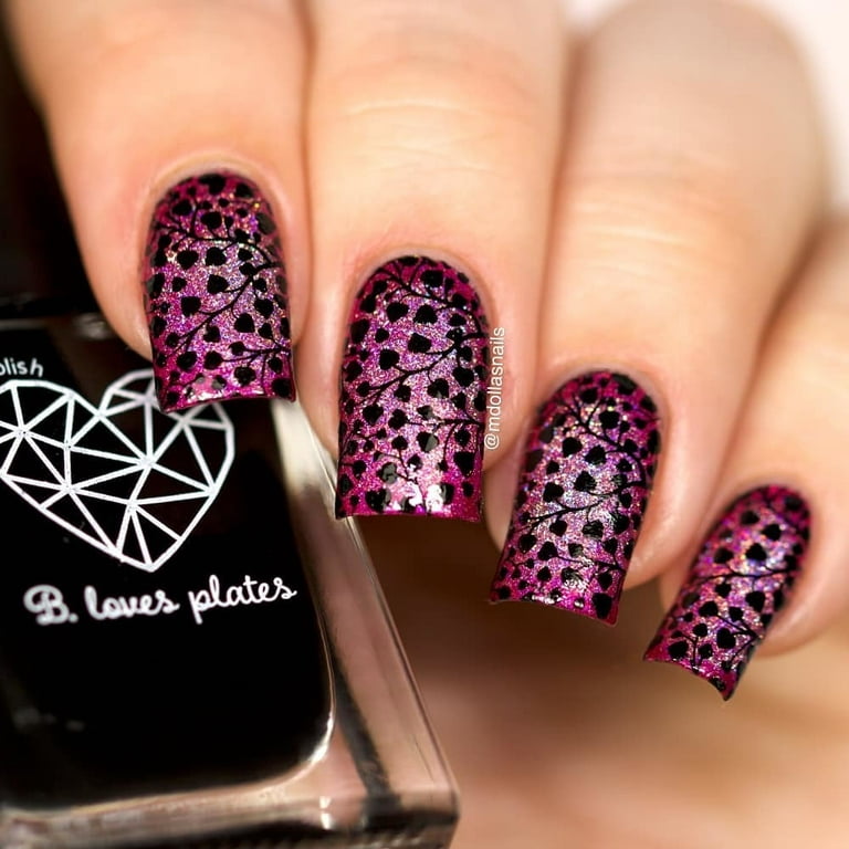 She Loves Pink! SHELLAC™ Nail Art with Stamping – Fee Wallace Online