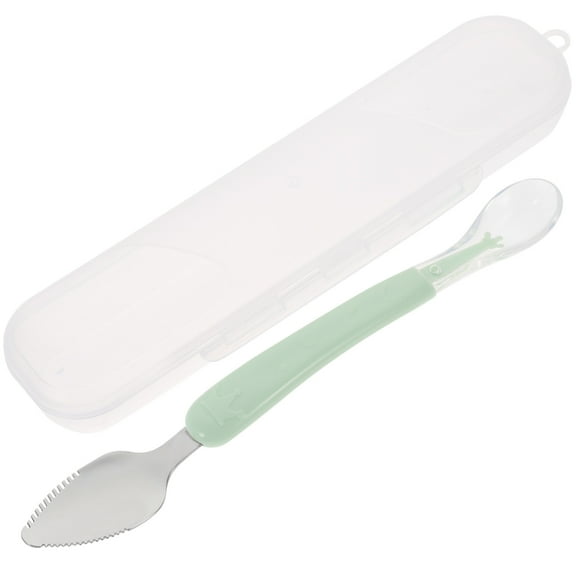 Milisten Silicone Food Scraper Spoon Set for Baby Feeding and Cooking Utensil