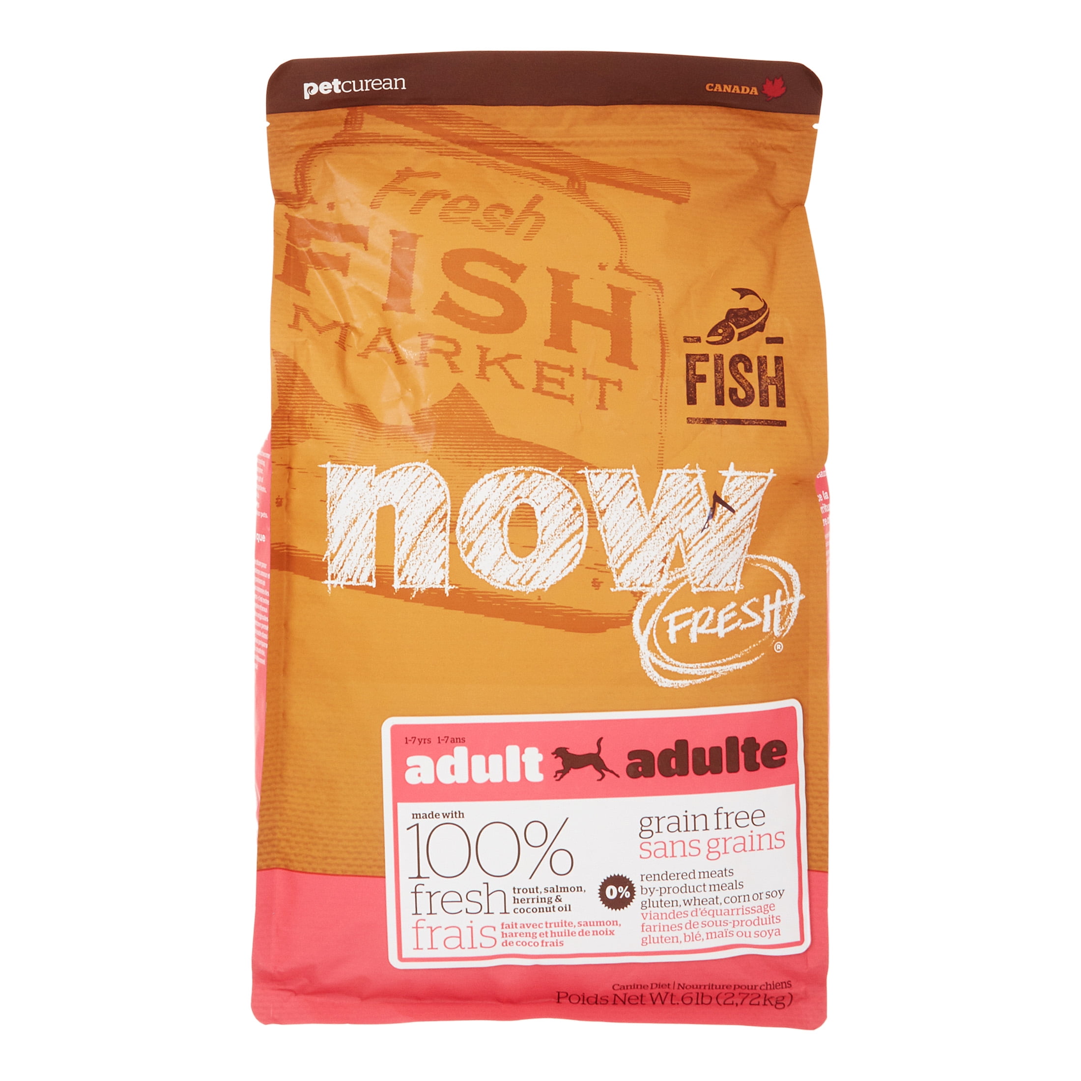 Petcurean Now Fresh Adult Dog Food Fish, 6 lb