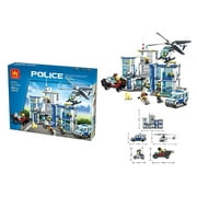 Kids and Adults 3D Building Blocks Toy Puzzle Set - 882pcs, "Police Station", Develop Motor Skills, Stimulate Imgination, Safe/Non-Toxic, Ages 6+