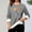 Dark Gray, variant on Women's Wool Long Sleeve Round Neck Winter Printed Lamb Fleece Warm Base Top for Fall