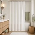 thumbnail image 3 of KGJQ Translucent Shower Curtain Liner, PEVA Plastic Shower Liner, Waterproof Bathroom Curtain with Hooks for Bath Tub, 3 of 7